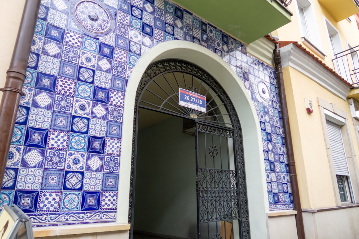 Mozika ceramiczna przy ulicy Prusa w Bolesławcu