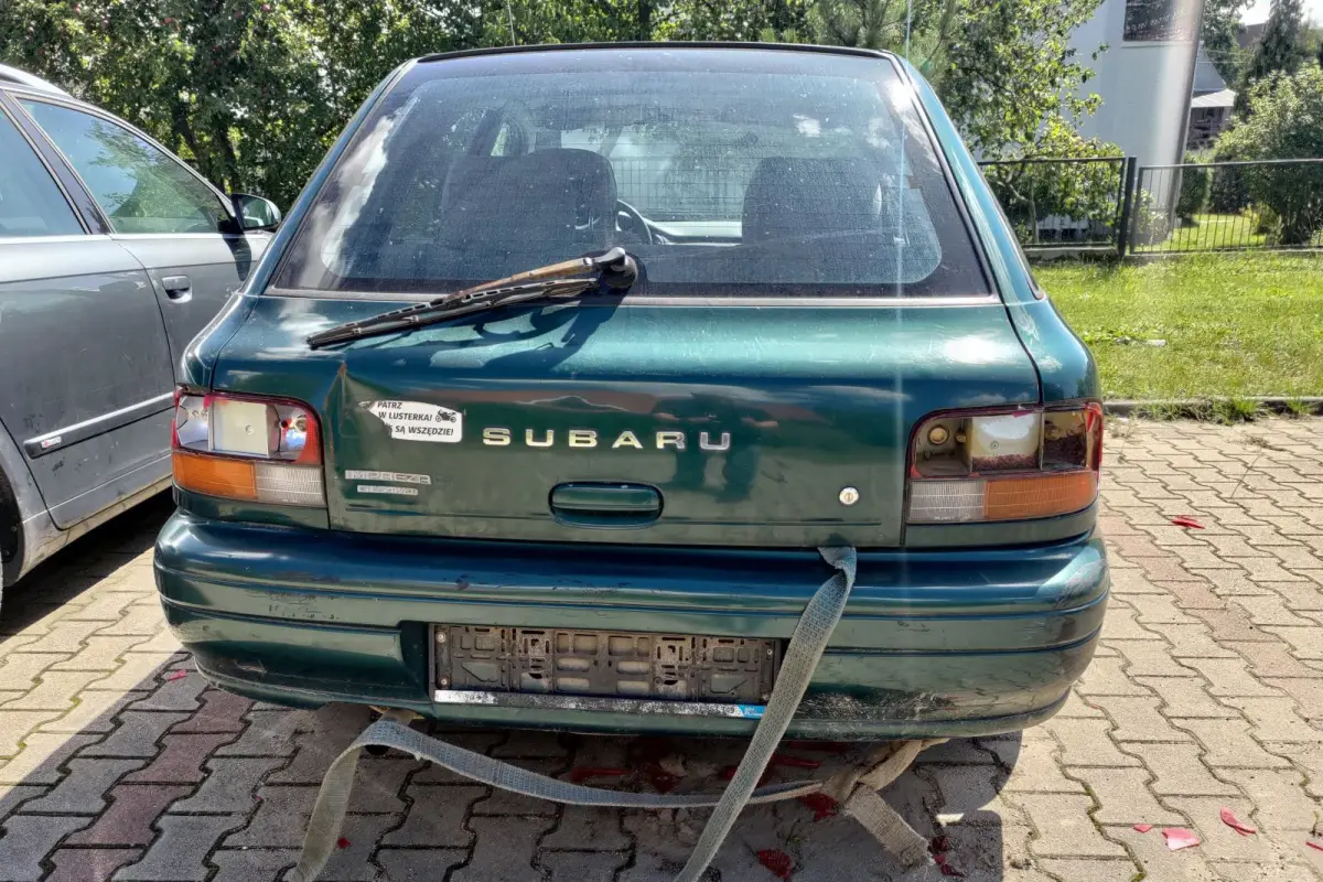Wrak przy ulicy Różanej