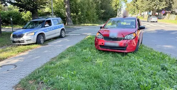 Kolizja przy Jeleniogórskiej