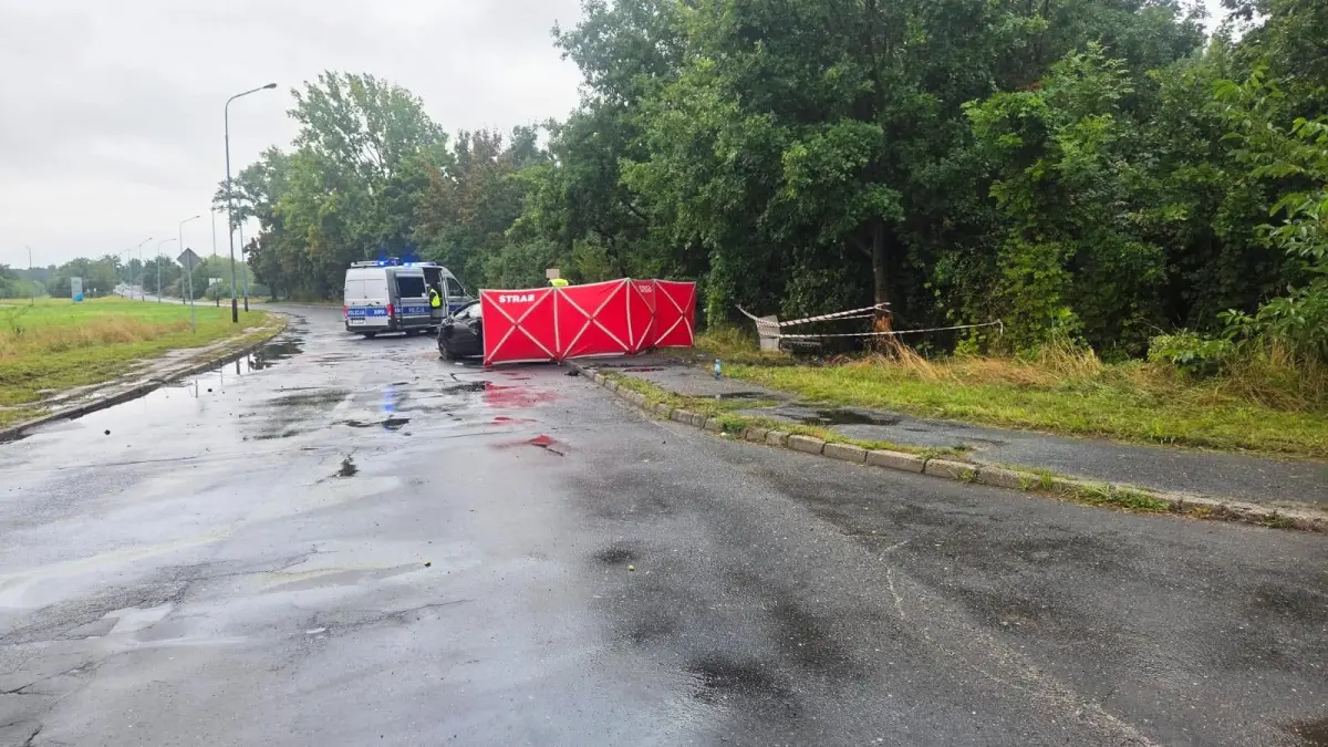 Śmiertelny wypadek. 38-letniego kierowcy nie udało się uratować
