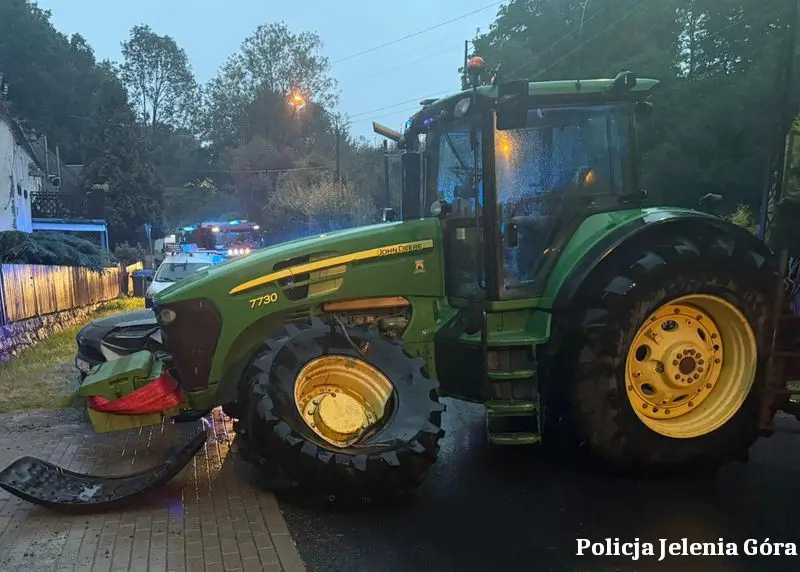 Kolizja w Jeleniej Górze