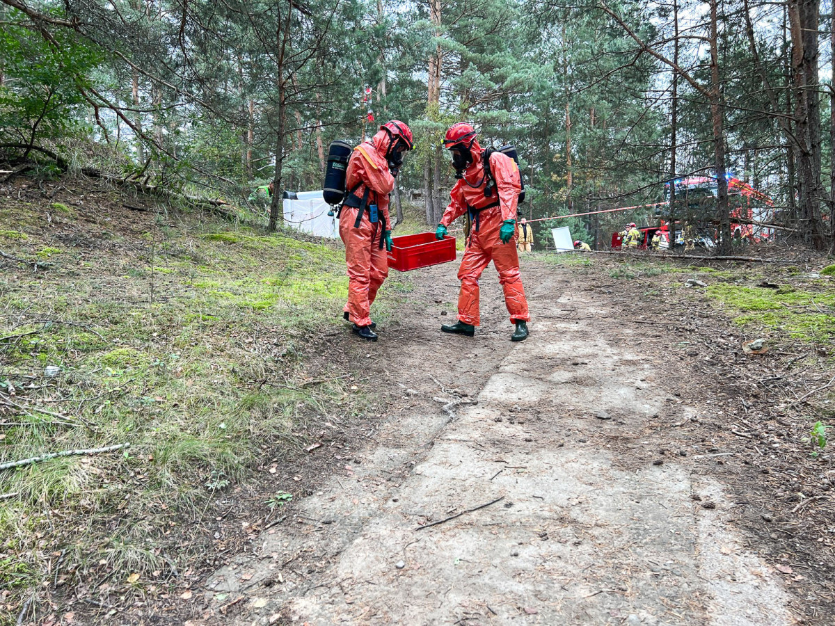 Ćwiczenia strażackie