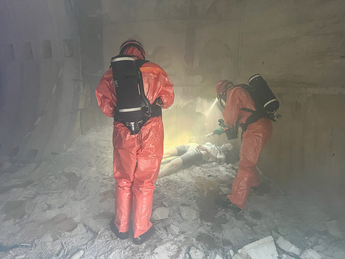 Ćwiczenia strażackie