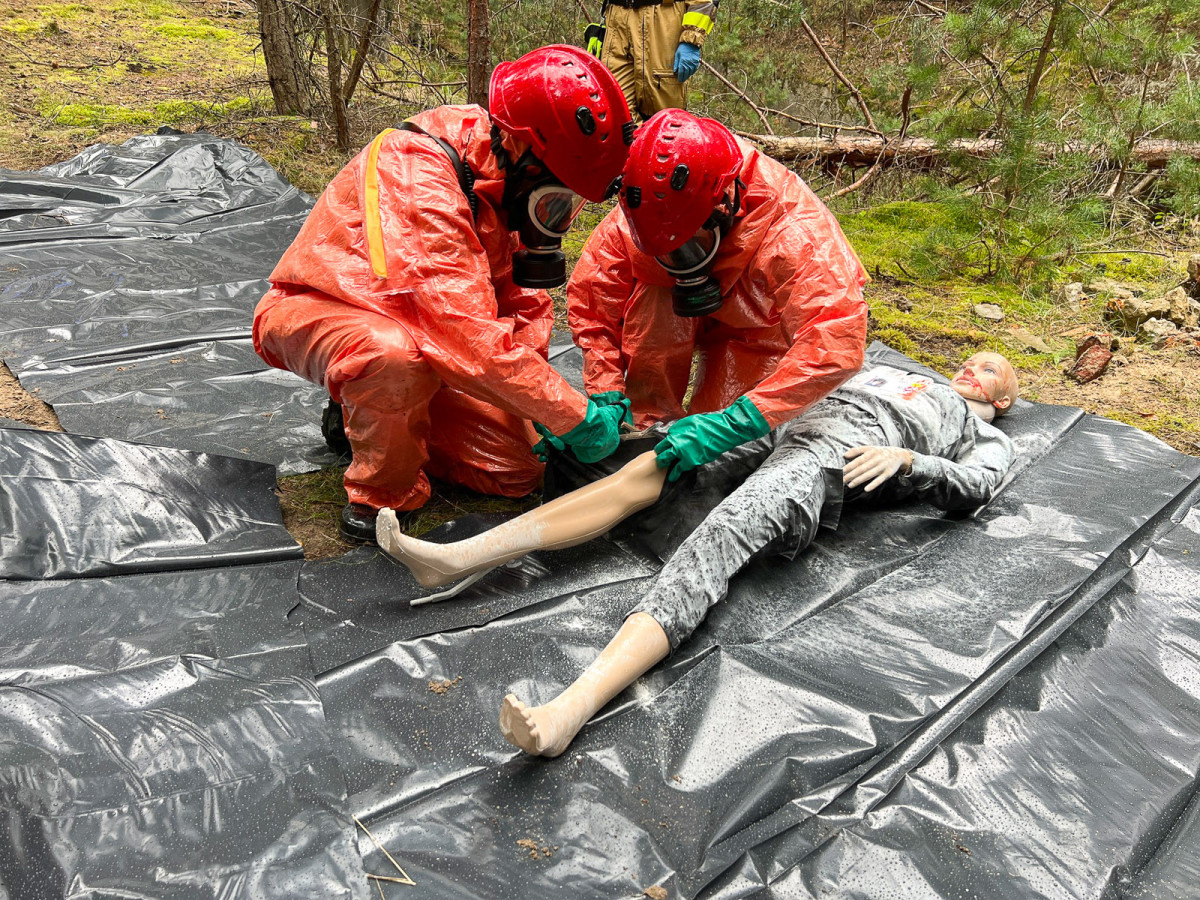 Ćwiczenia strażackie