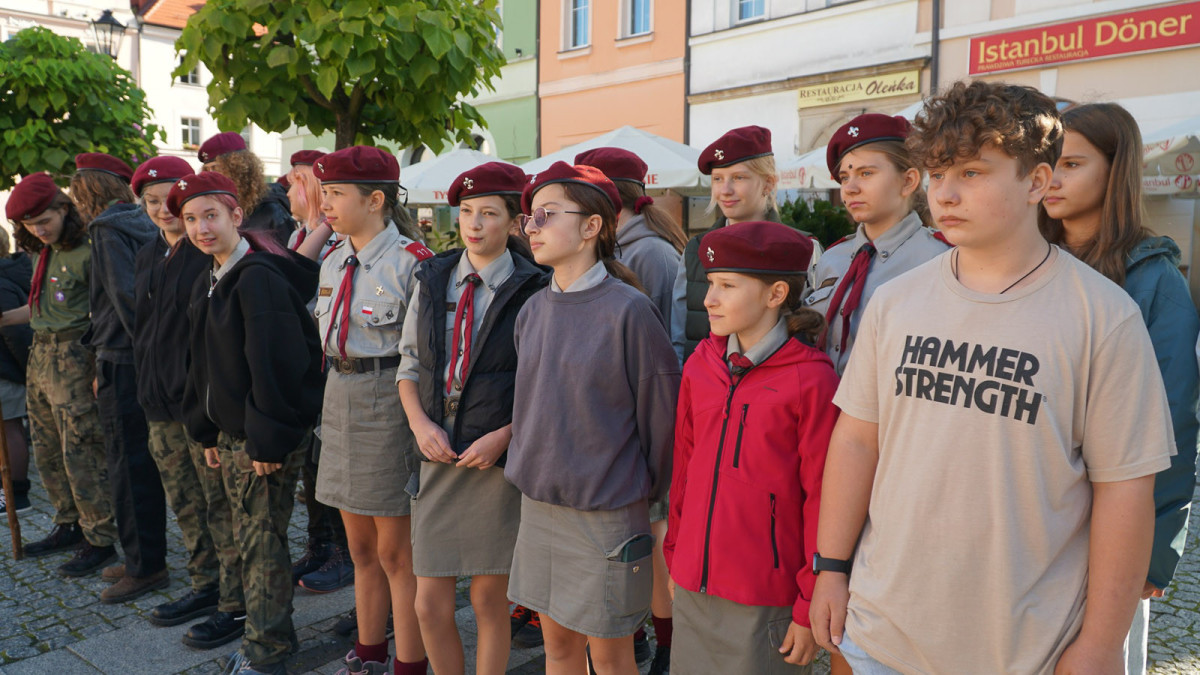 Uroczystość na bolesławieckim rynku