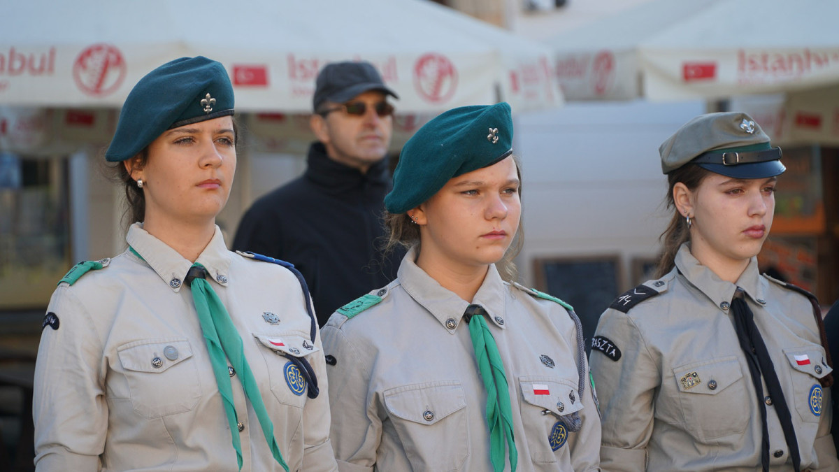 Uroczystość na bolesławieckim rynku