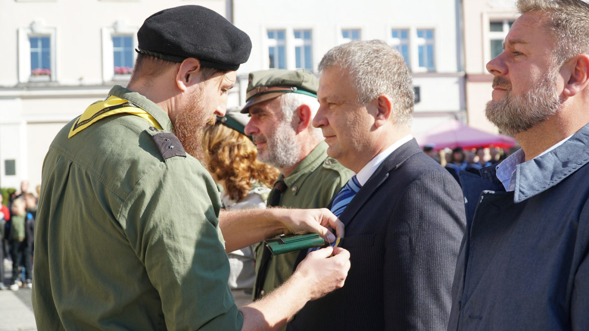 Uroczystość na bolesławieckim rynku