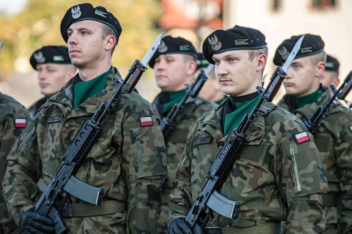 Церемонія в 10-й Бронекавалерійській бригаді в Świętoszów
