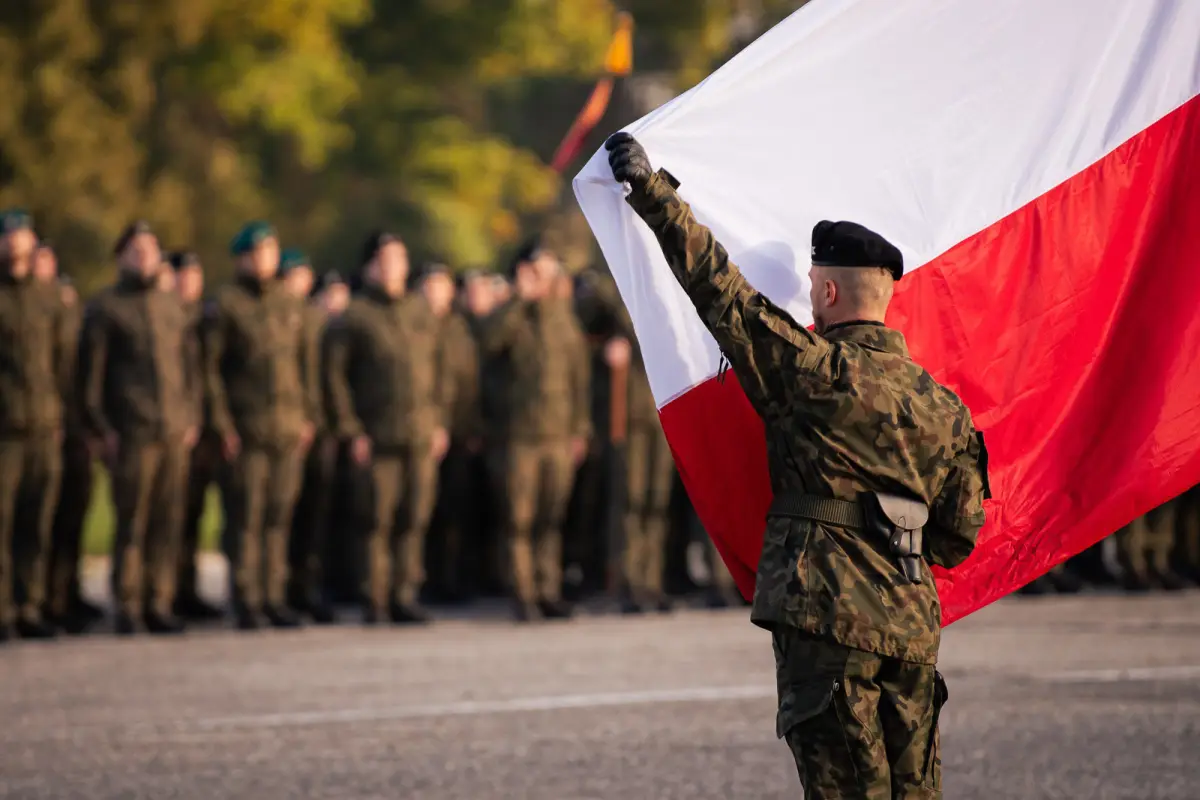 Церемонія в 10-й Бронекавалерійській бригаді в Świętoszów