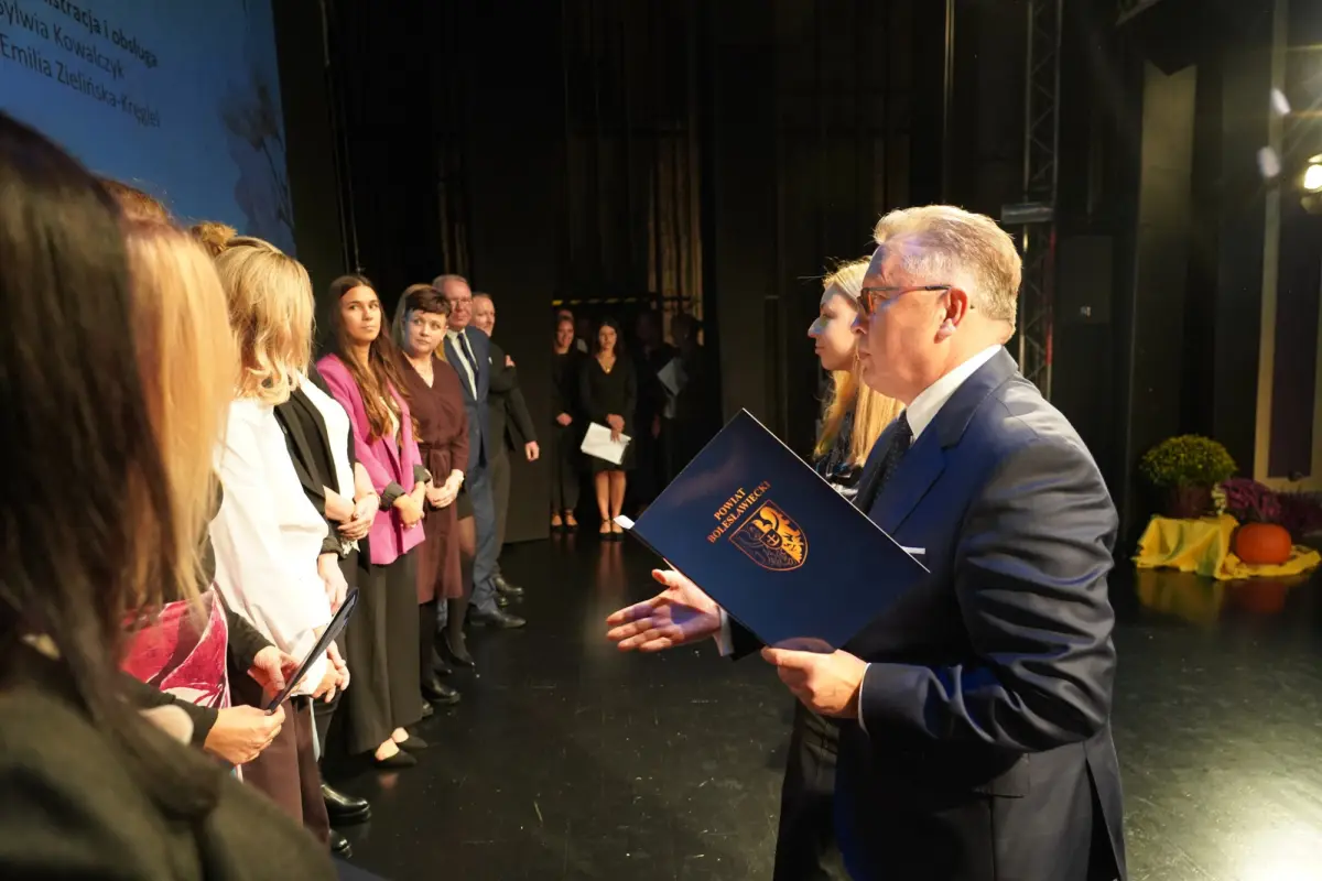Uroczystość w Teatrze Starym w Bolesławcu