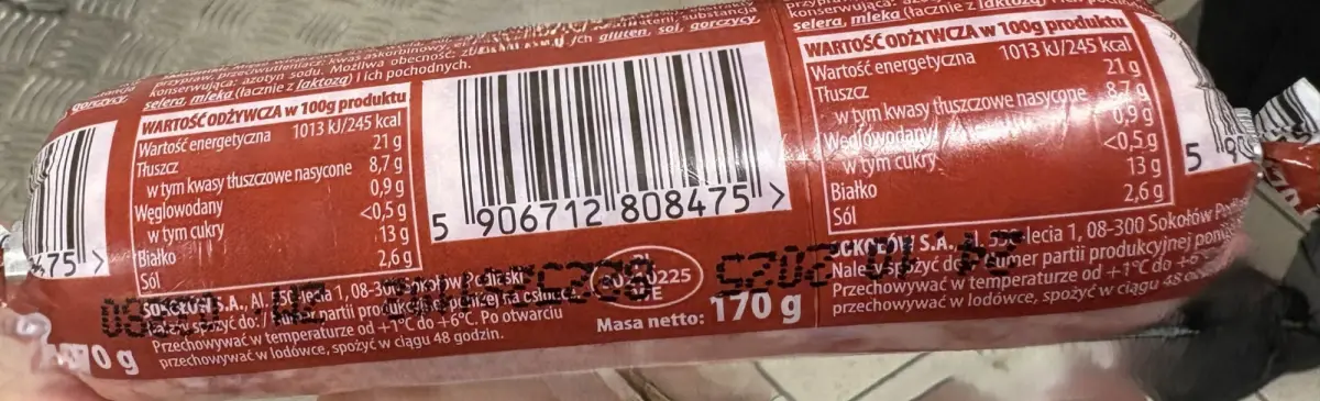 Product covered by the warning