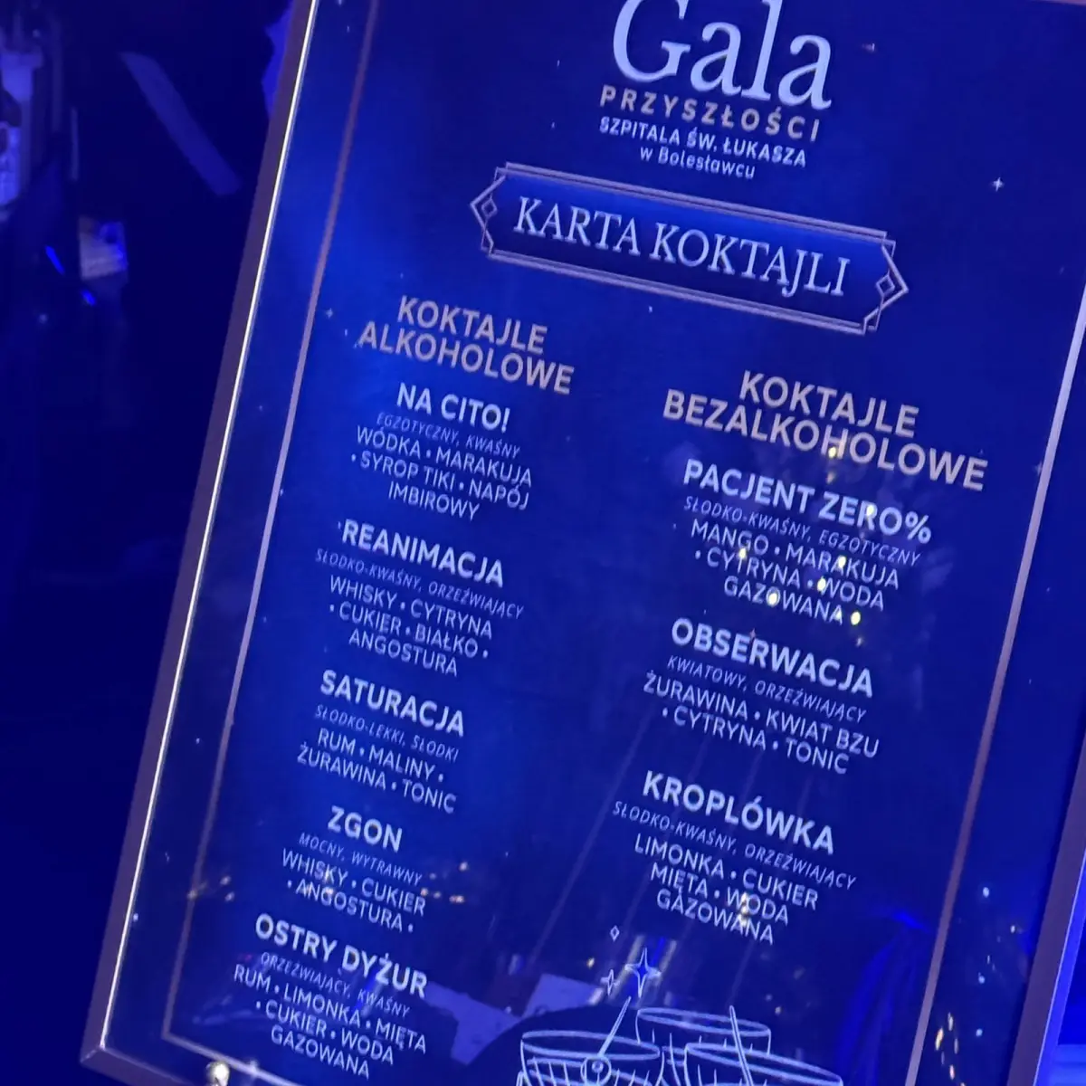 Alcohol at the St. Luke’s hospital gala in Bolesławiec