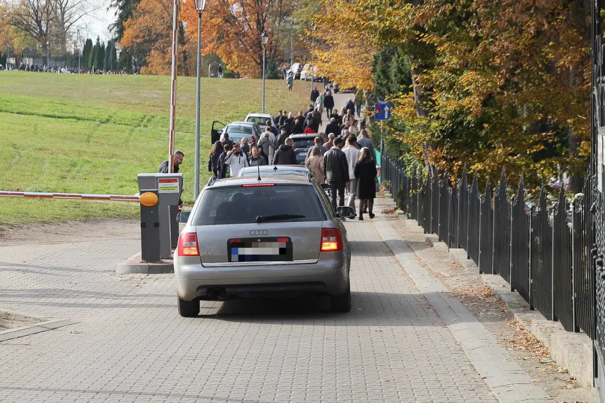 Crowds at the Bolesławiec Cemetery. People Visit Their Loved Ones’ Graves