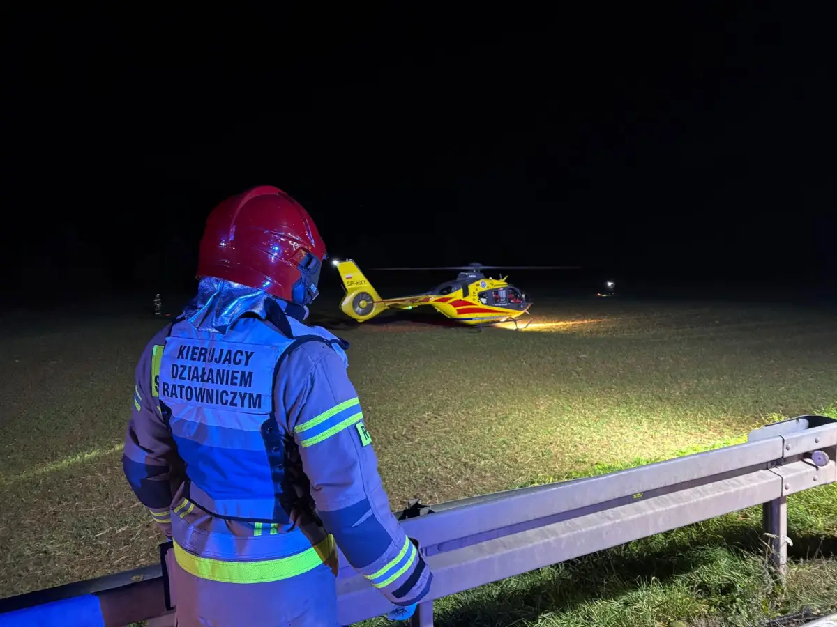 Wypadek na drodze wojewódzkiej 328