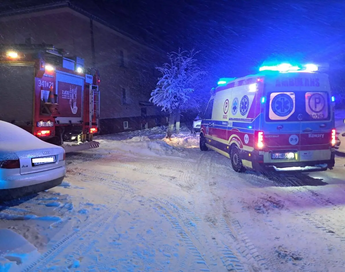 Pożar w Kowarach