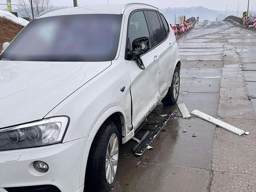 BMW po kolizji