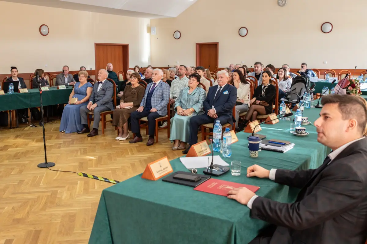 Uroczystość wręczenia medali