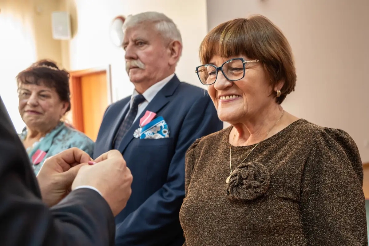 Uroczystość wręczenia medali