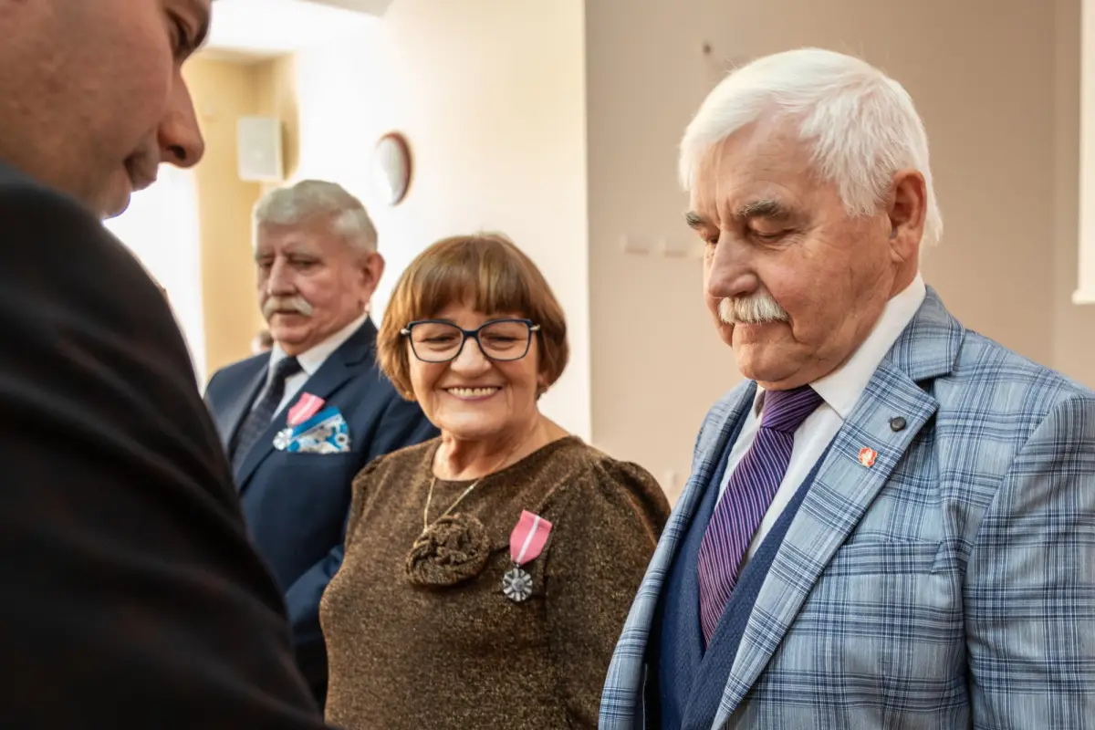 Uroczystość wręczenia medali