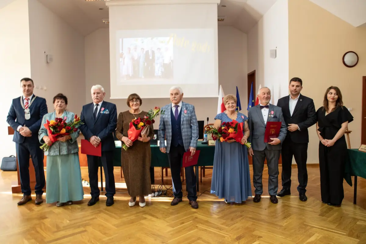 Uroczystość wręczenia medali