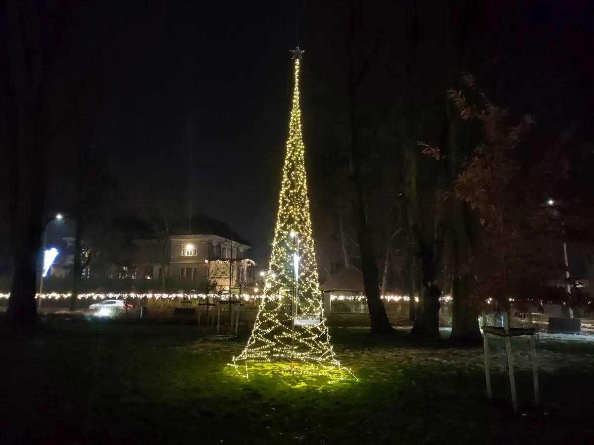 Нічна прогулянка парком біля музею кераміки