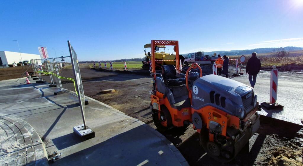 Odbiór prac na strefie w Wykrotach