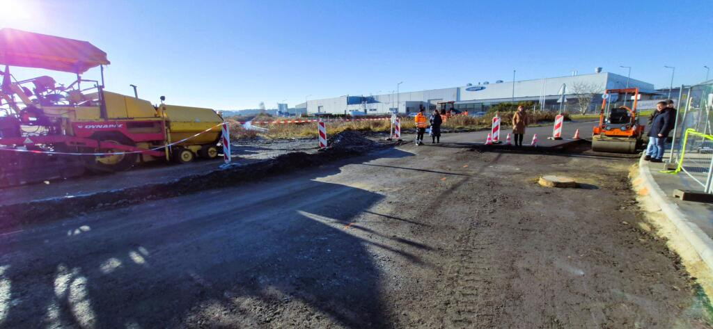 Odbiór prac na strefie w Wykrotach