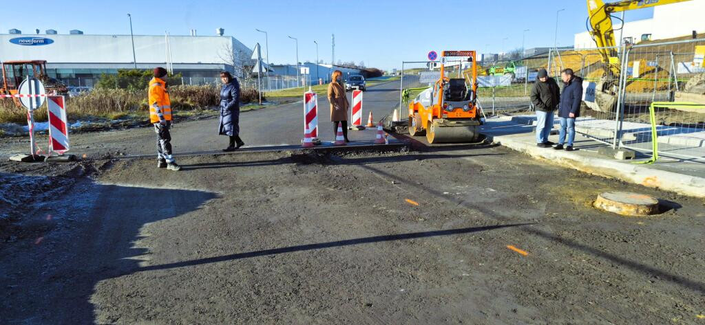 Odbiór prac na strefie w Wykrotach