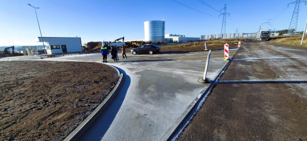 Odbiór prac na strefie w Wykrotach