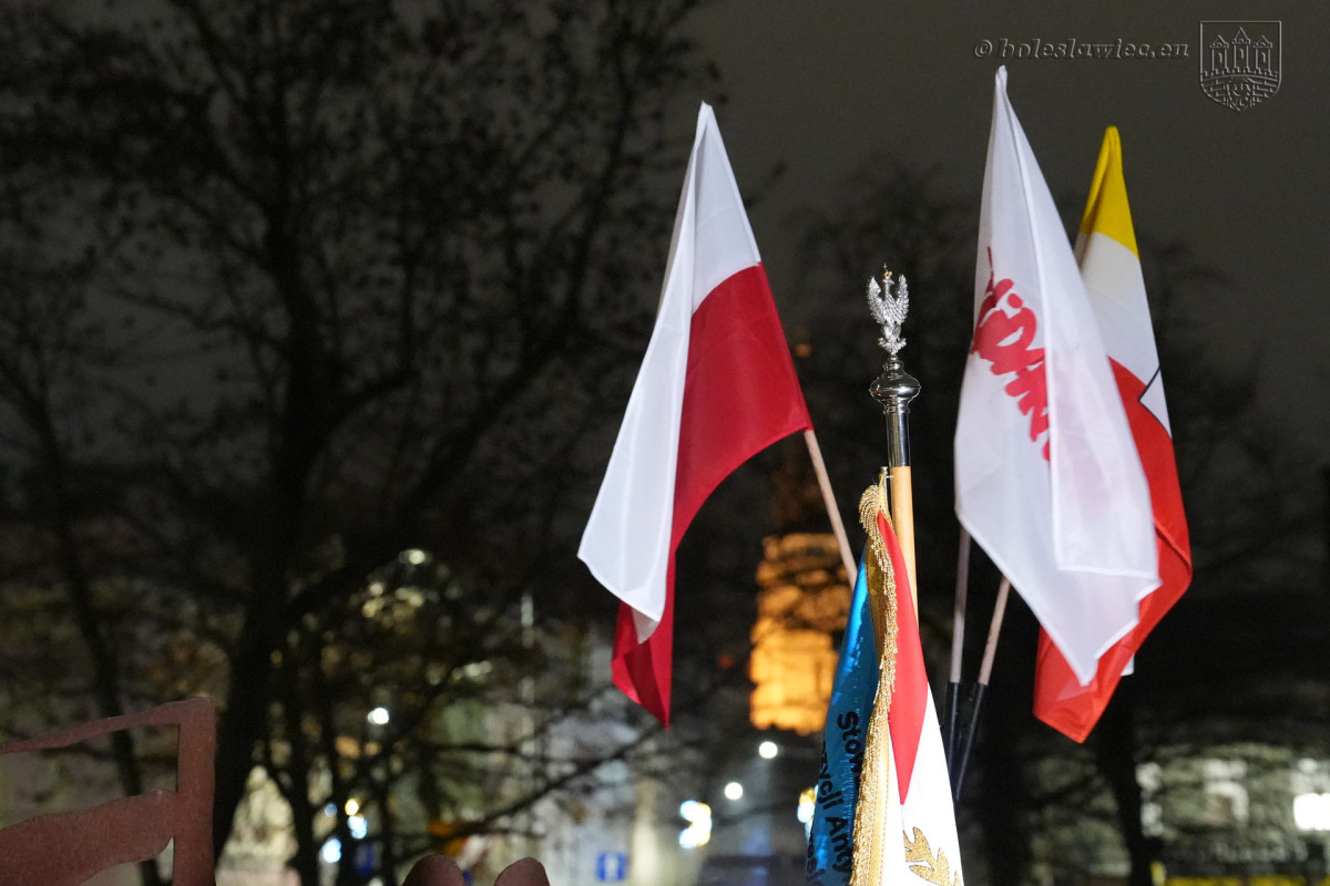 Uroczystość na pl. Wolności