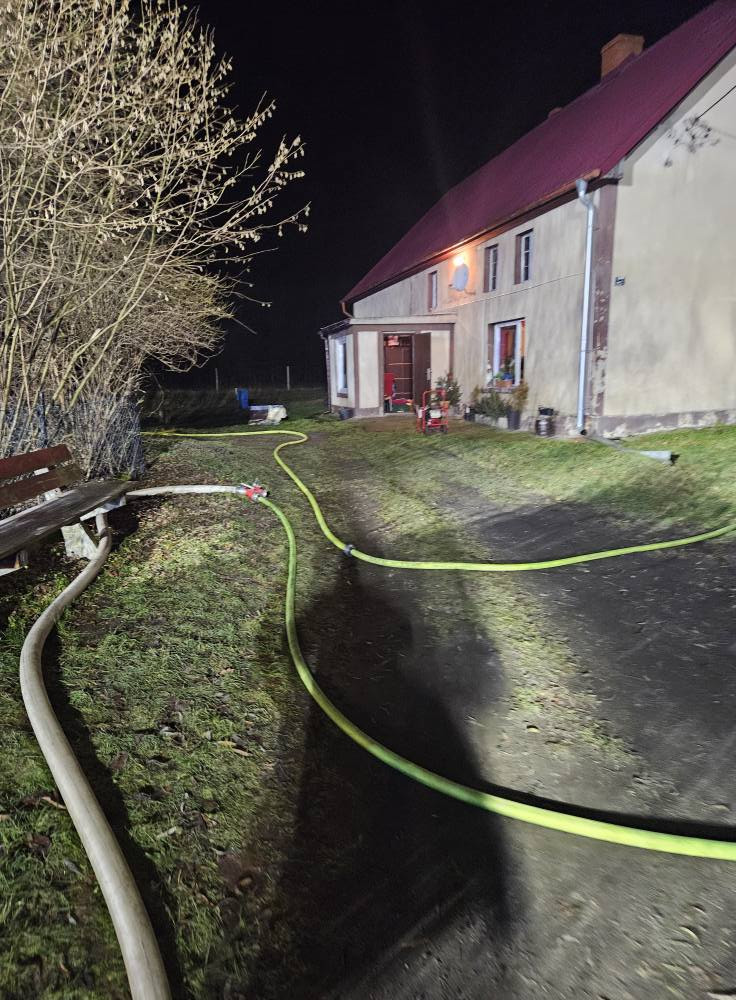 Pożar w Nowej Wsi Kraśnickiej