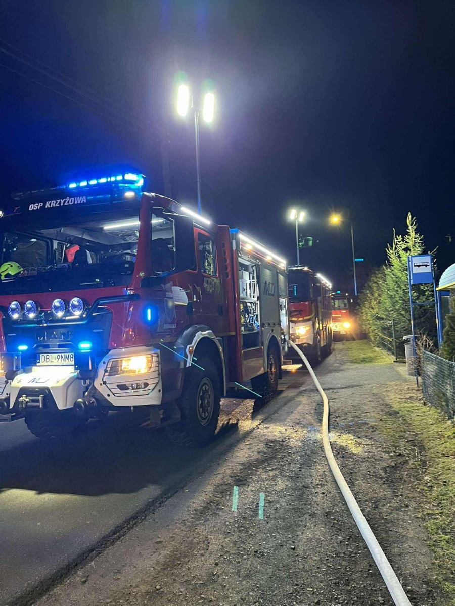 Pożar w Nowej Wsi Kraśnickiej