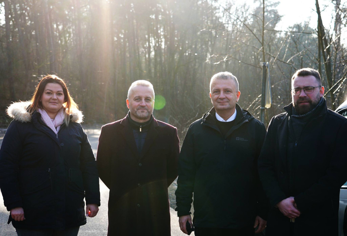 Odbiór przebudowanej drogi powiatowej w kierunku miejscowości Łozy