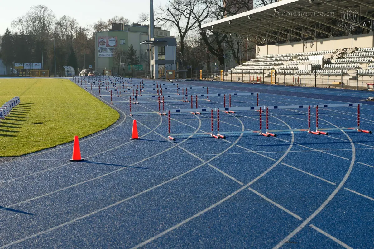 Athletics Equipment at the Stadium in Bolesławiec