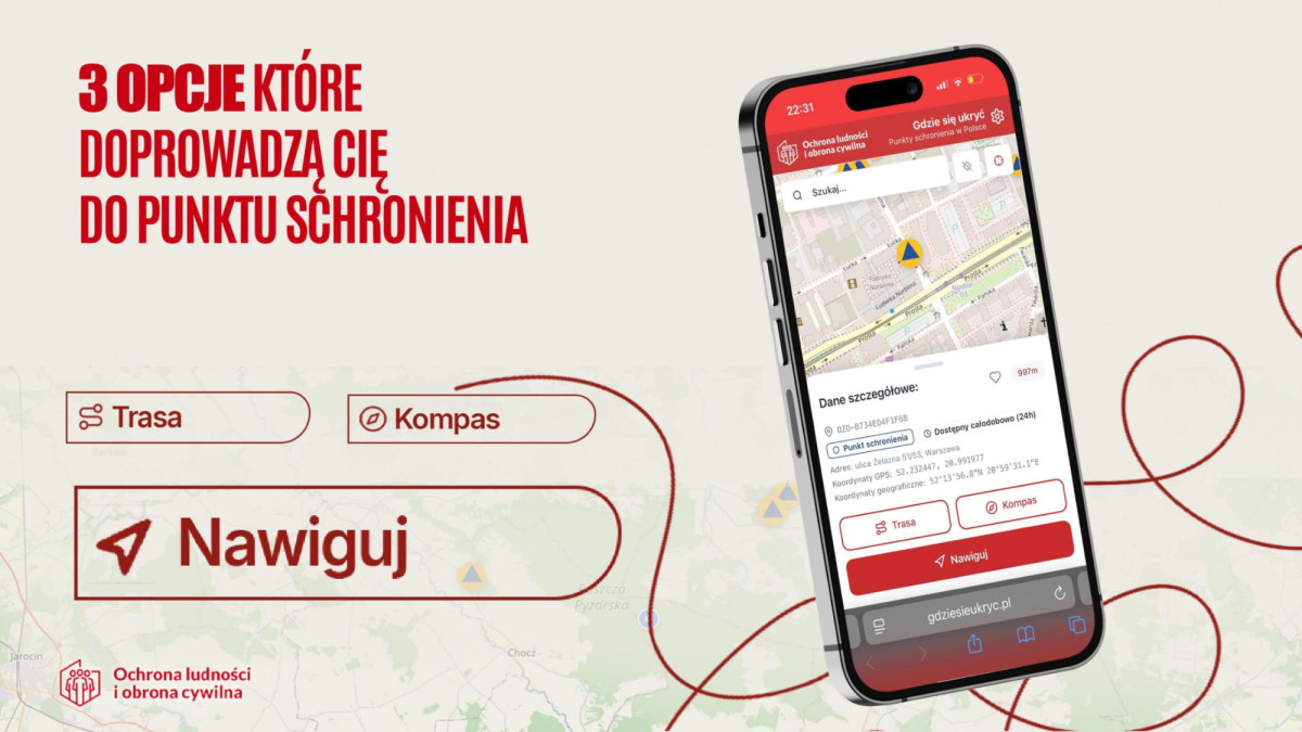 „Gdzie się ukryć” - sprawdź najbliższe Punkty Schronienia (PS)