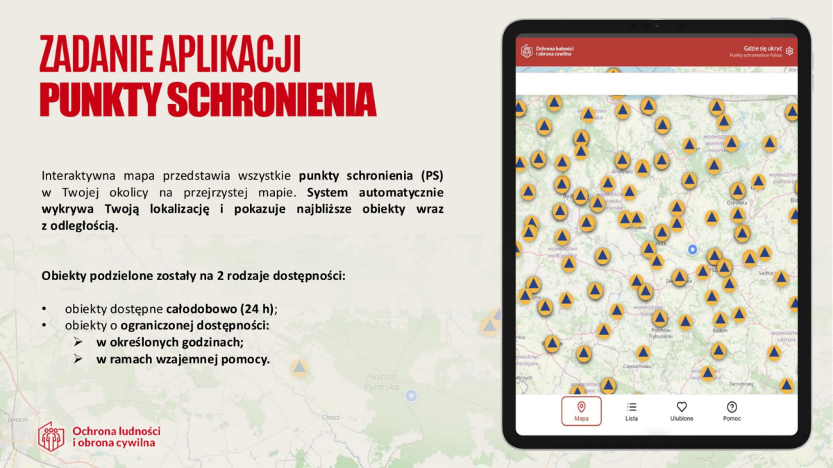 „Gdzie się ukryć” - sprawdź najbliższe Punkty Schronienia (PS)