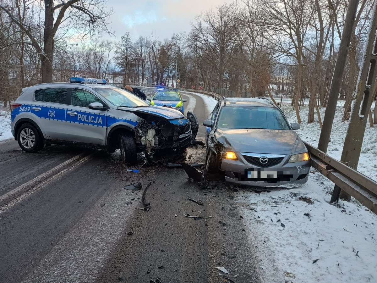 Kolizja z radiowozem