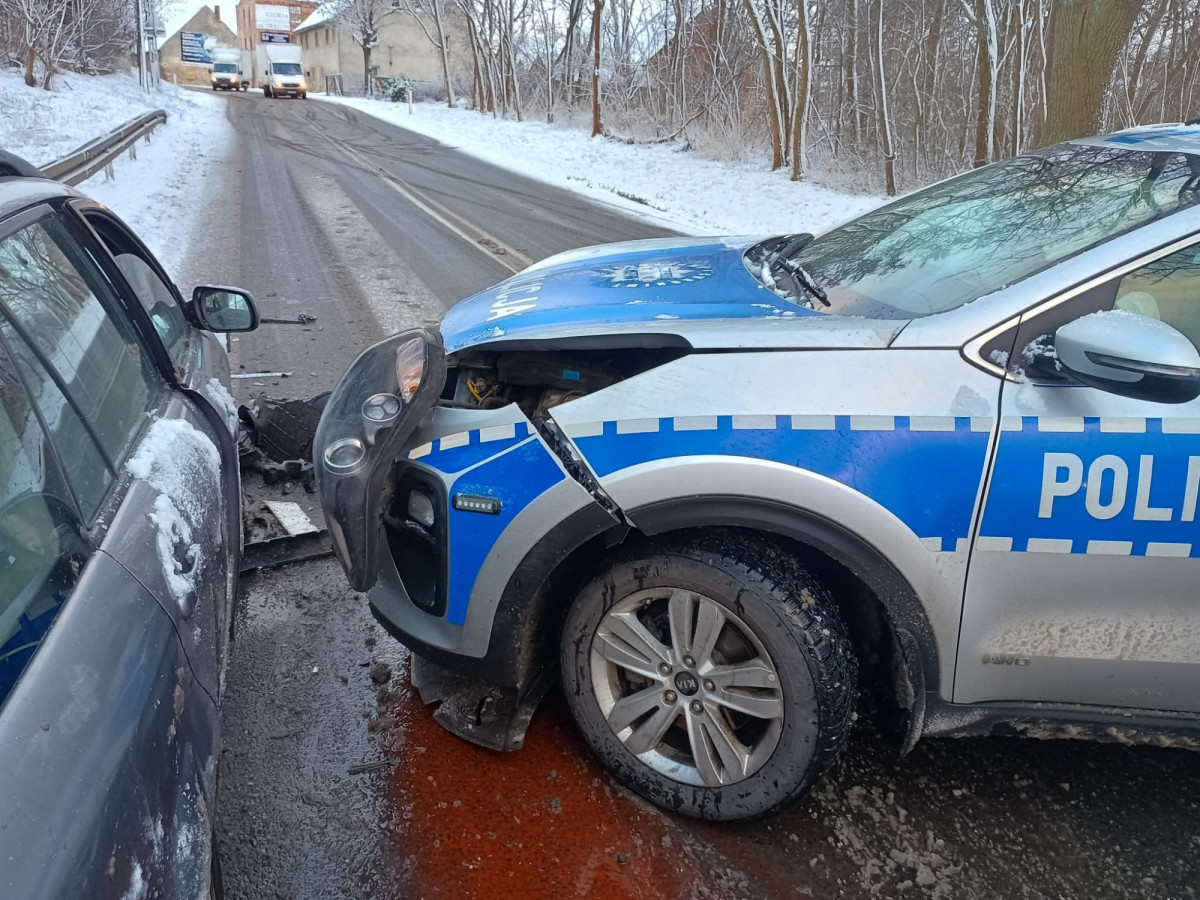 Kolizja z radiowozem