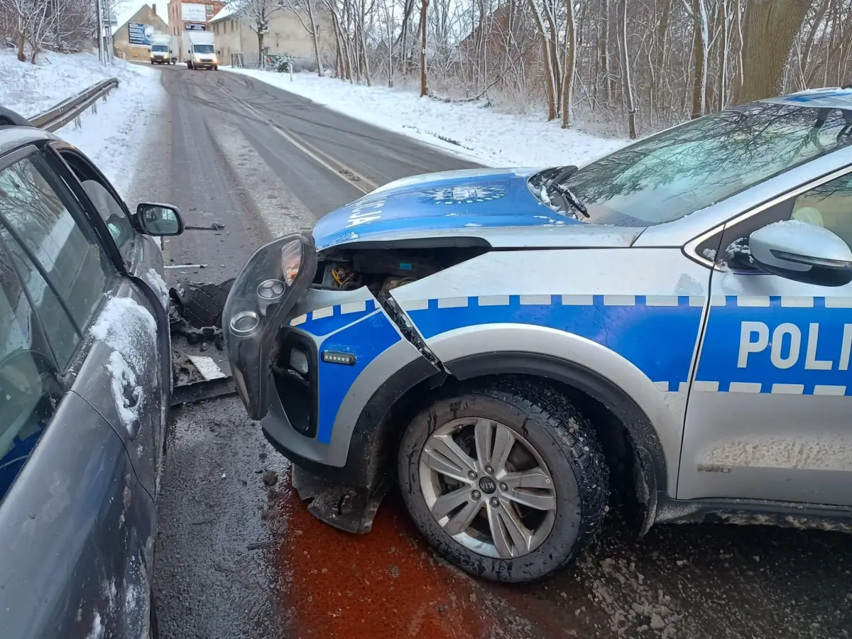 Kolizja z radiowozem