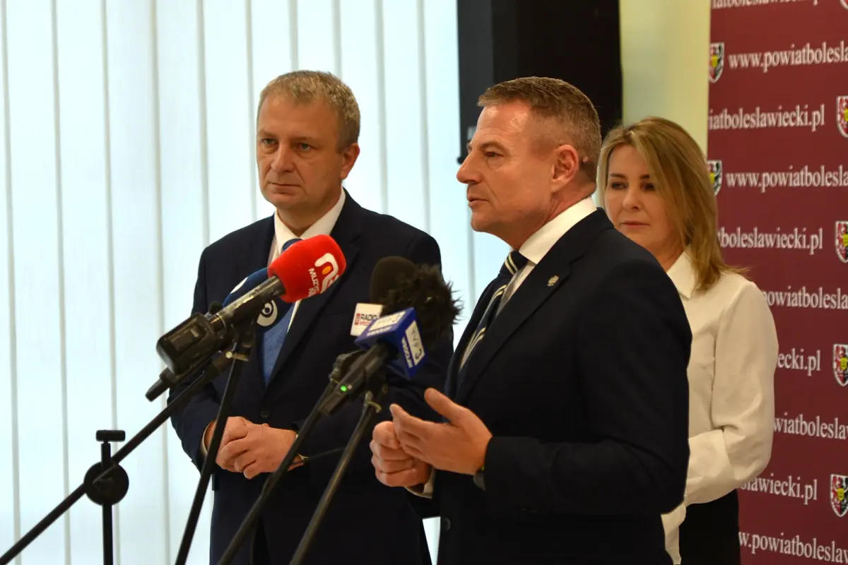 Konferencja w Starostwie Powiatowym w Bolesławcu