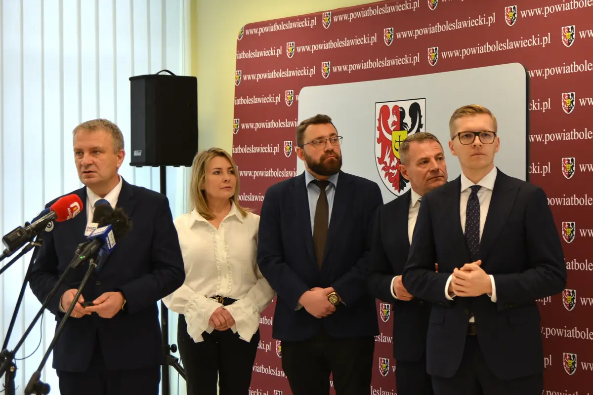 Konferencja w Starostwie Powiatowym w Bolesławcu