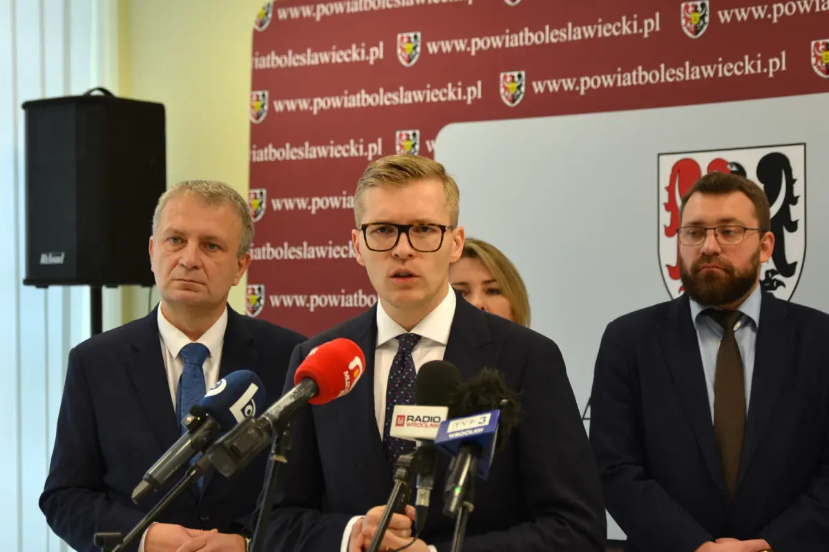 Konferencja w Starostwie Powiatowym w Bolesławcu
