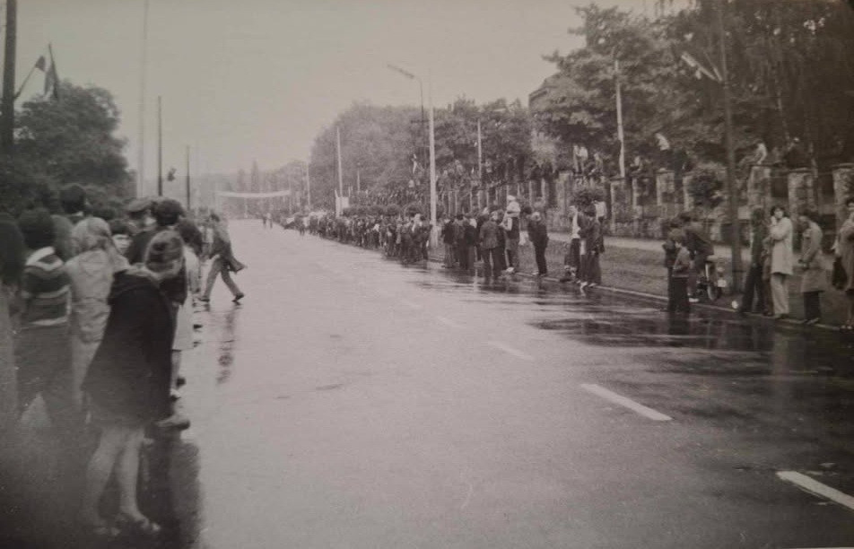 Wyścig Pokoju w Bolesławcu na alei 1000-lecia