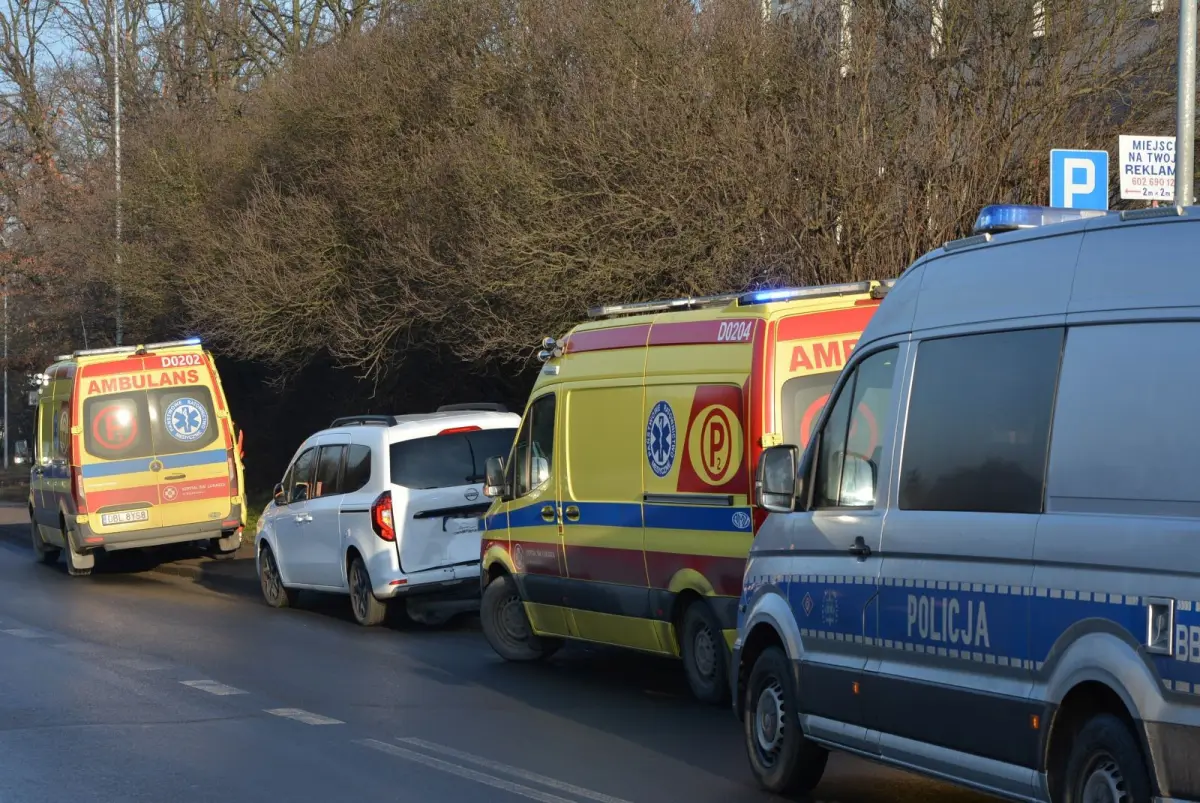 Zderzenie aut na Kościuszki