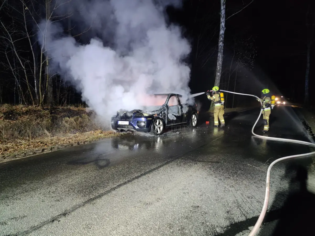 Pożar BMW