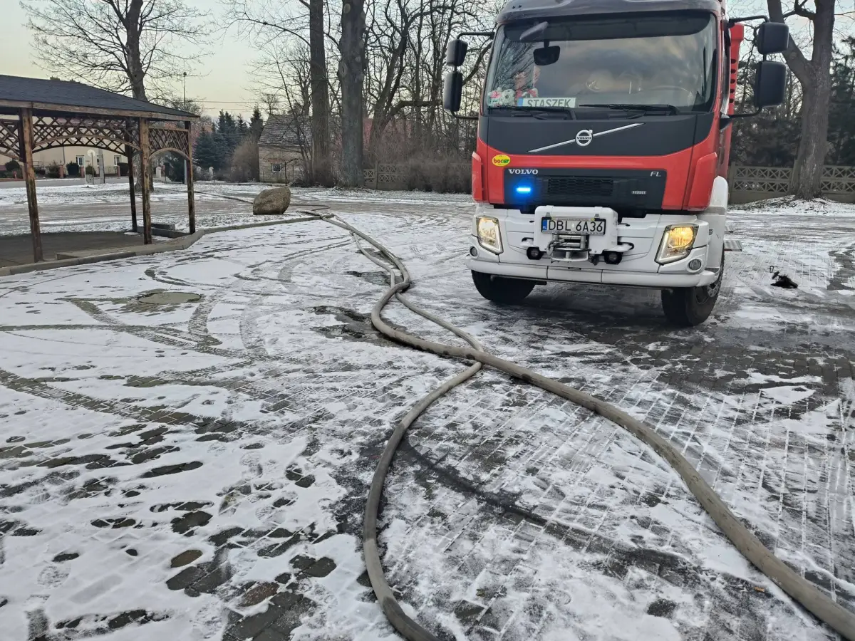 Akcja strażaków w Gromadce