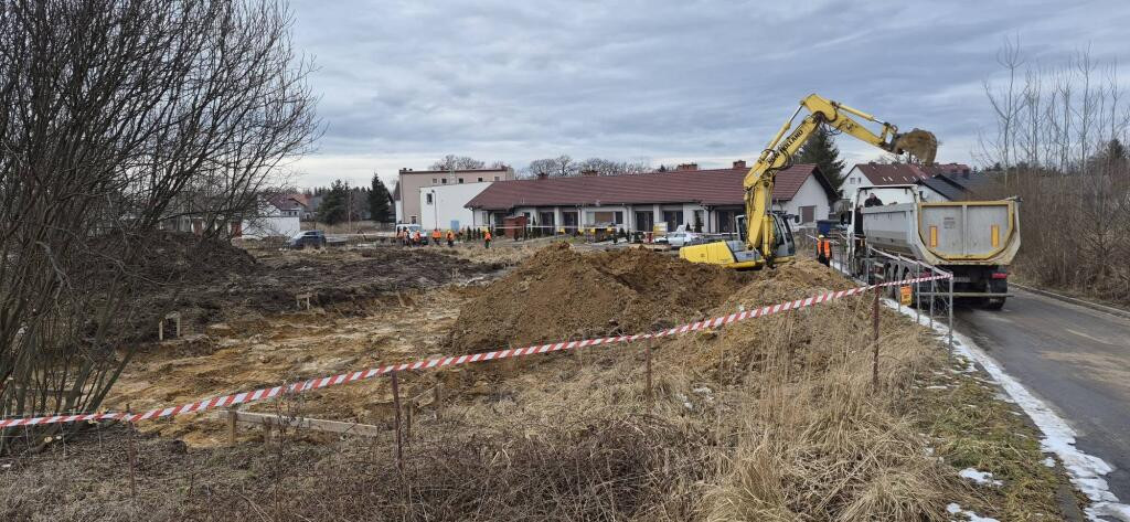 Prace przy ul. Jodłowej w Nowogrodźcu