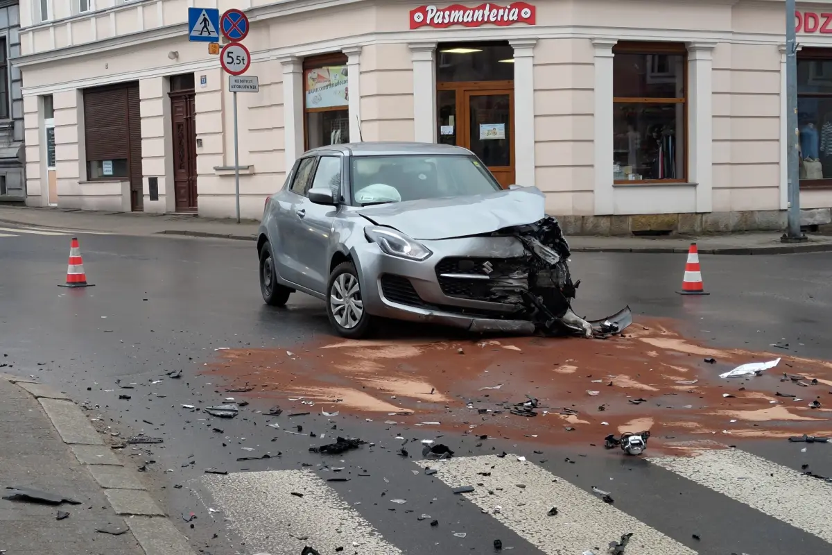 Zderzenie na Kubika w Bolesławcu