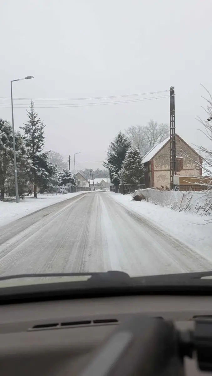 Snow-covered roads