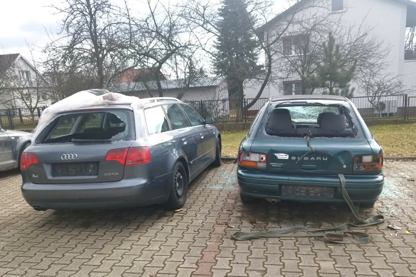 Wraki na Osiedlu Kwiatowym w Bolesławcu